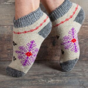 Wool sneaker socks - Klava