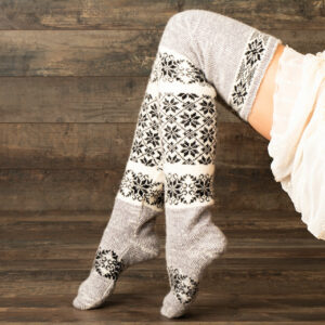 Wool overknee socks - Ovelana