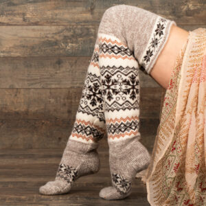 Wool overknee socks - Grelochka