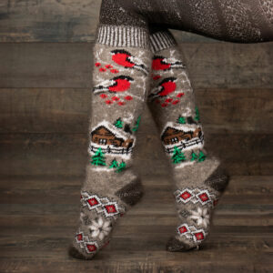 Goat wool knee socks - Kachestvennaya